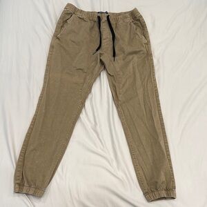 Men's Khaki Jogger Pants